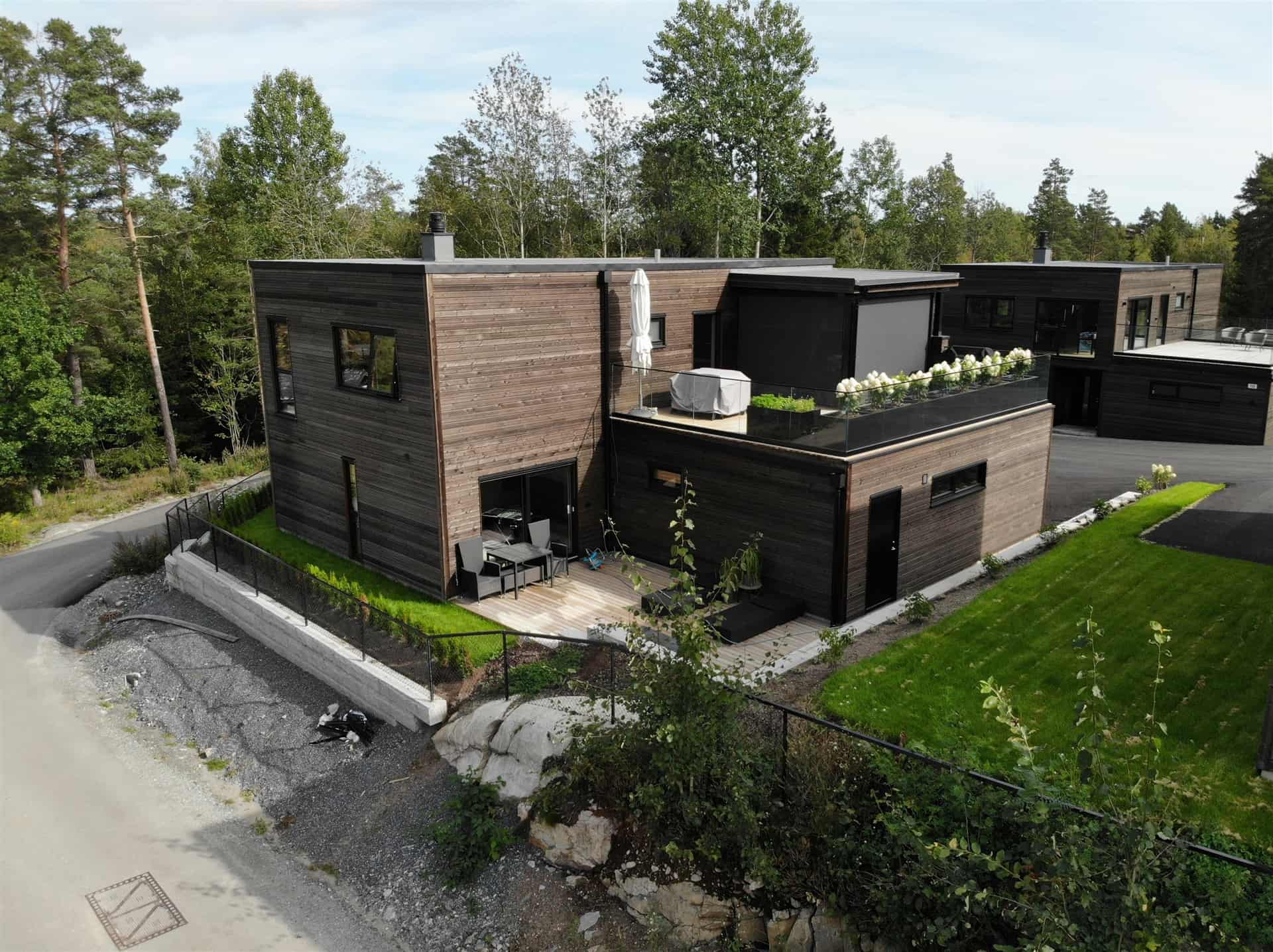Koka karkasa mājas Norvēģijā
