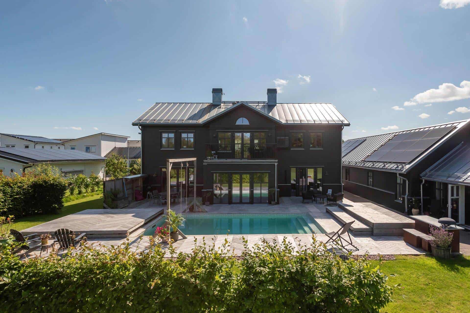 Villa ar vēsturisku fasādi Zviedrijā