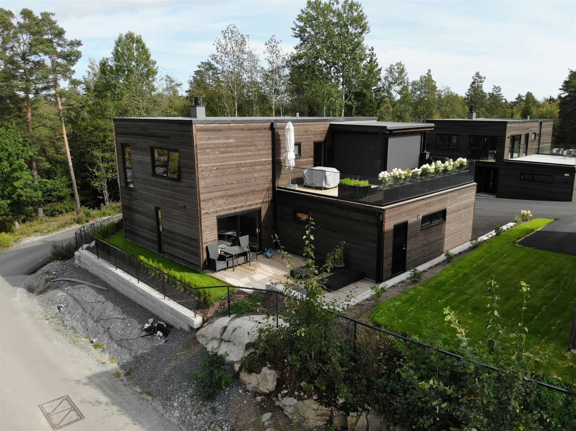 Koka karkasa mājas Norvēģijā